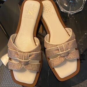 Vince Camuto Women's Tan Slide Sandals